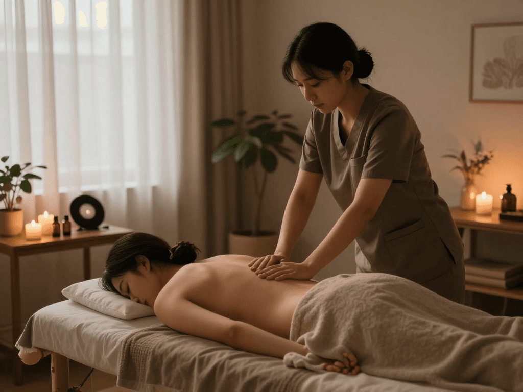 Experience relaxation and rejuvenation with 송파출장안마 in a tranquil home setting.
