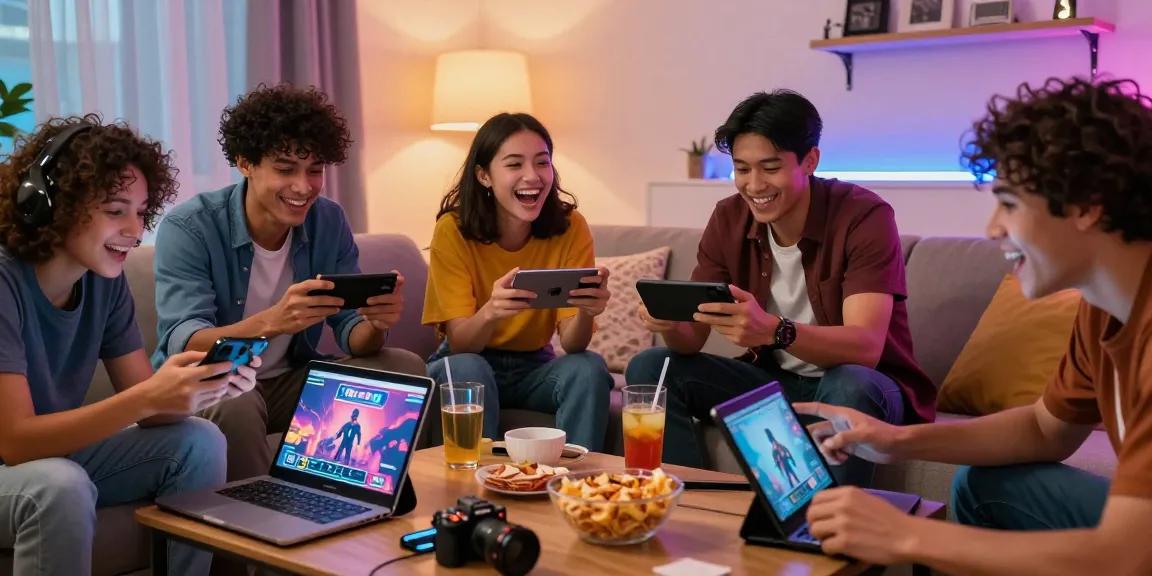 Engaging scene of friends playing gay porn games together in a cozy living room, showcasing a fun and social gaming experience.