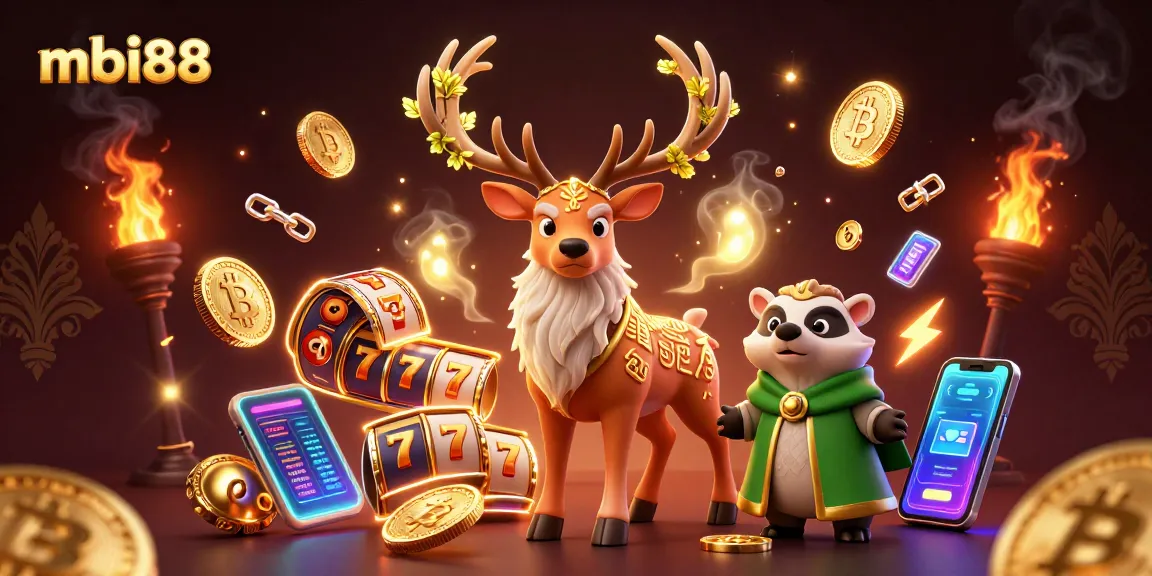 Experience thrilling gaming at mbi88 with vibrant 3D characters and rich casino elements.