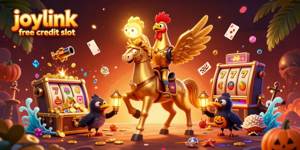 Experience thrilling gameplay with joylink free credit slot and spectacular casino characters!