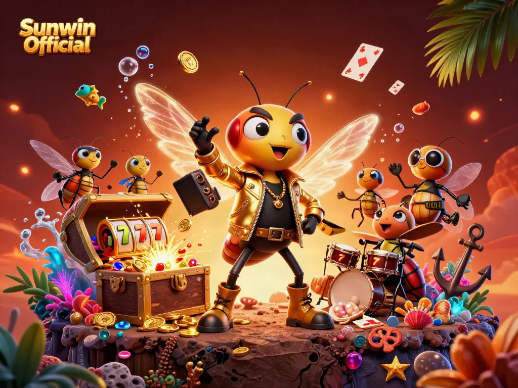 Experience thrilling gameplay with Sunwin Official's vibrant casino elements and dynamic characters.